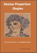 sextus propertius elegies translation book cover
